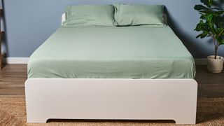 Utopia Bedding Sheet set on the bed in TG sleep studio