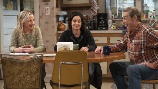 Becky, Darlene and Dan in The Conners