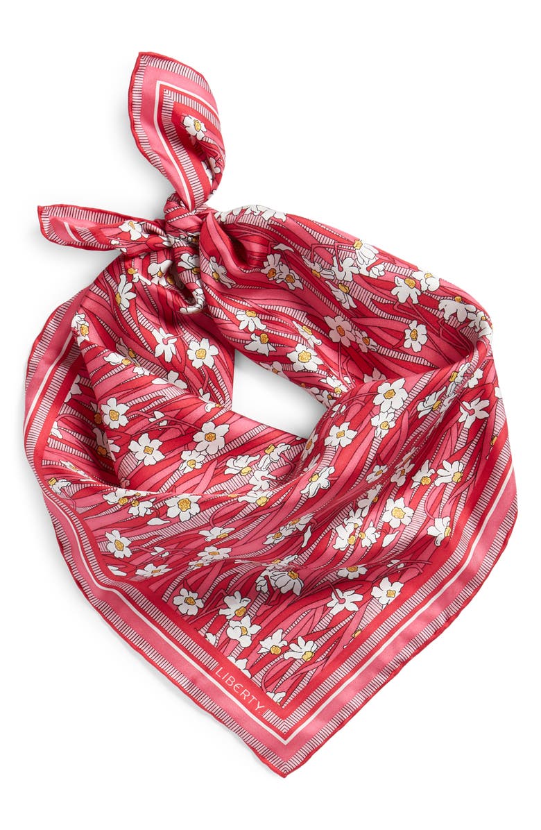 Daisy Lawn Floral Silk Scarf