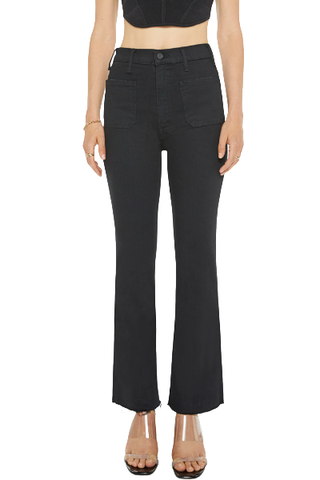 MOTHER, The Hustler Patch Pocket High Waist Ankle Flare Jeans (Were $238) 