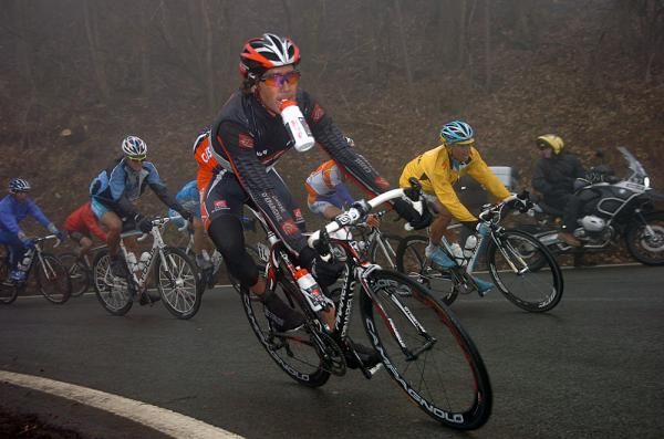One has to balance nutrition with controlling the bike.