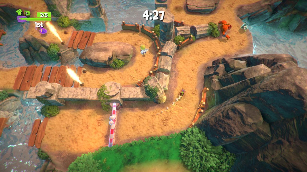 There are eight minigames that can be played either solo or with up to four players locally. Most are actually quite good fun.