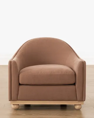 An upholstered armchair from McGee & Co.