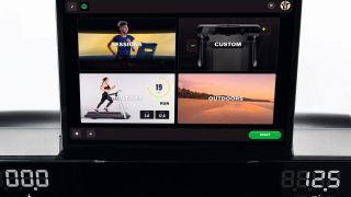Technogym MyRun Treadmill app on tablet
