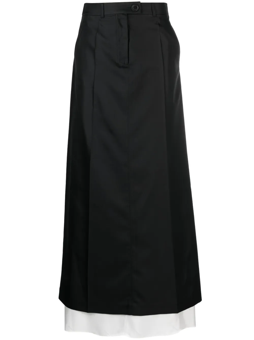 Double-Layer A-Line Maxi Skirt | 34