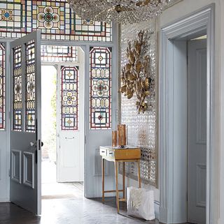 hallway of the quirky and eclectic mansion
