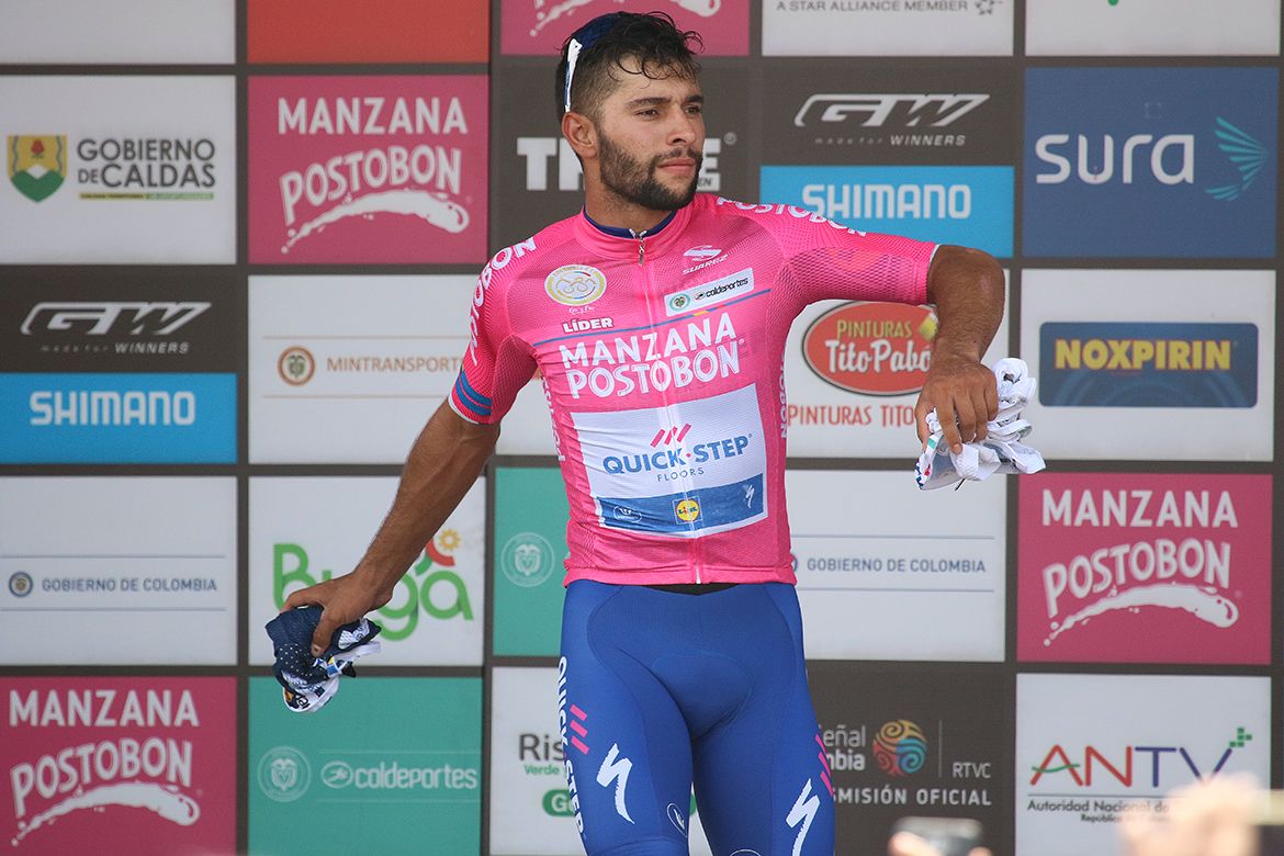 Fernando Gaviria (Quick-Step Floors) in the leader's jersey