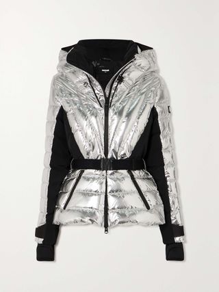 + Net Sustain Elita Metallic Quilted Down Ski Jacket