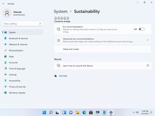 New Windows 11 sustainability feature