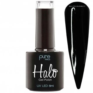 Winter Chrome Nails Halo Gel Polish in Black