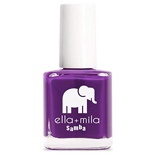 Ella+mila Professional Quick Dry Long-Lasting & Chip-Resistant Nail Polish - Samba Collection Purple Reign - 0.45 Fl Oz