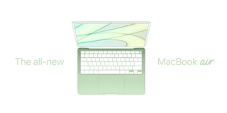 MacBook Air green concept