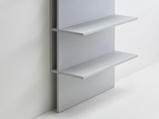 grey shelves