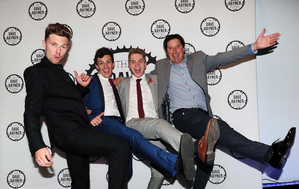 Owain Doull Jamie Shaw, Alex Braybrooke and former pro Tim Harris