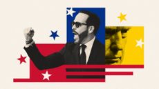 Photo collage illustration of Abelardo de la Espriella and Donald Trump