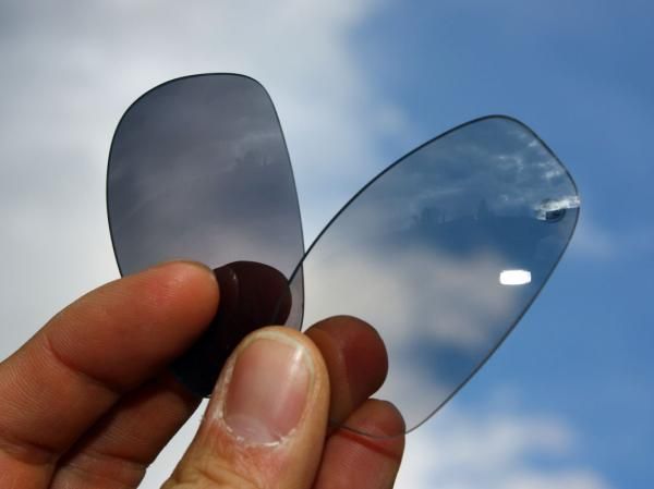 Oakley's new Clear-Black Iridium photochromic lens boasts an impressive 9-70 percent transmission range, making it ideal for varying lighting conditions.