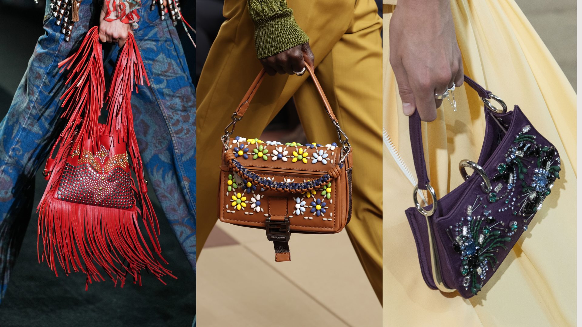 Etro, Fendi and Rabanne embellished bags