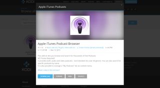 Apple iTunes Podcast Browser
