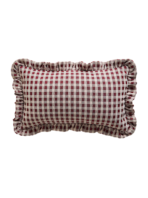 Gingham Bolster Cushion