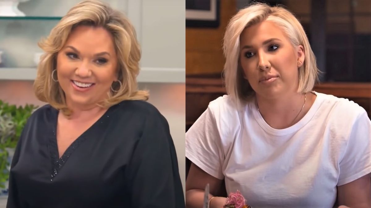 Julie Chrisley and Savannah Chrisley engage in conversations on Chrisley Knows Best.