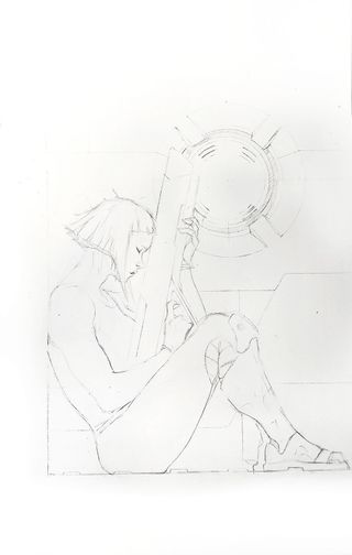 Pencil concept of the cover