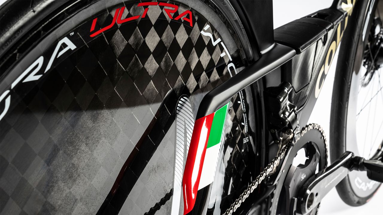 Colnago TT1 detail image on white background