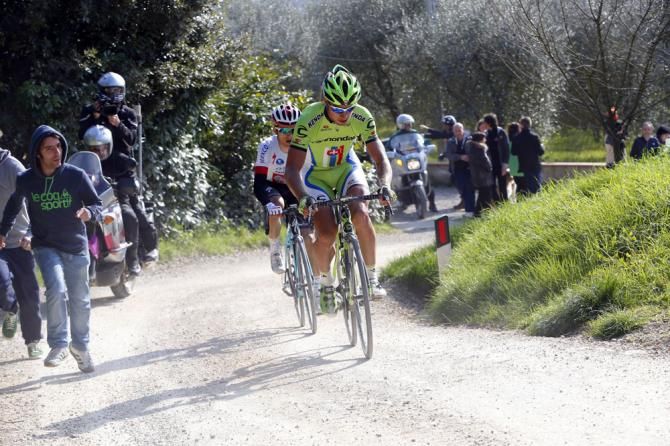 Peter Sagan leads Michal Michal Kwiatkowski (Omega Pharma-QuickStep) (Omega Pharma-QuickStep)