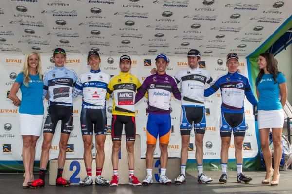 The classification winners of the 2012 Tour of Utah