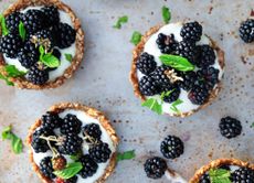 Blackberry tartlets.