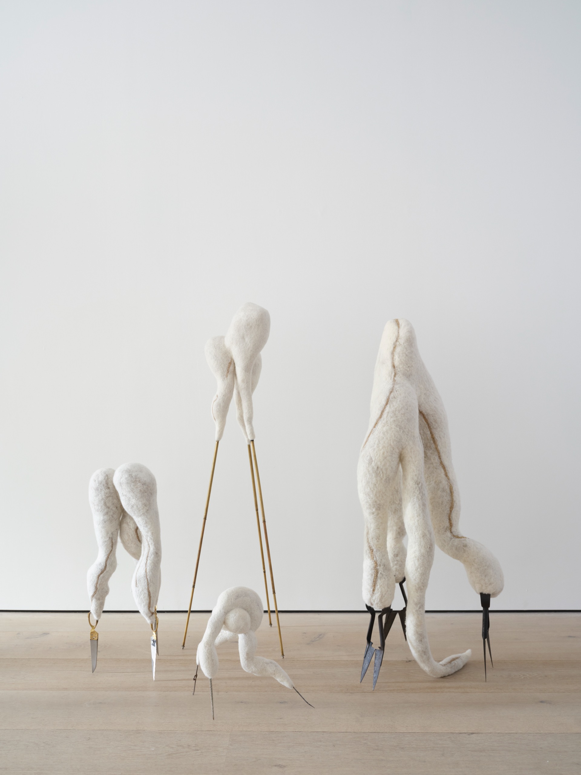 nicola turner's horeshair sculptures