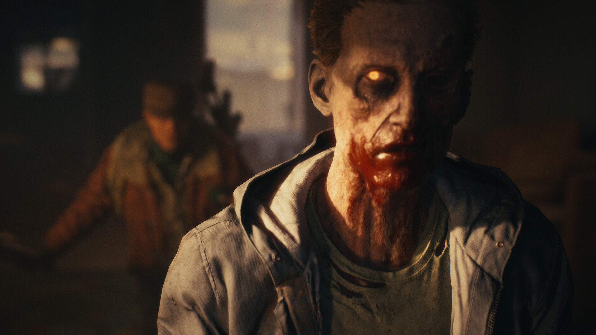 A survivor creeps up on a zombie in State of Decay 3.