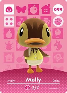 Animal Crossing Amiibo Cards Molly