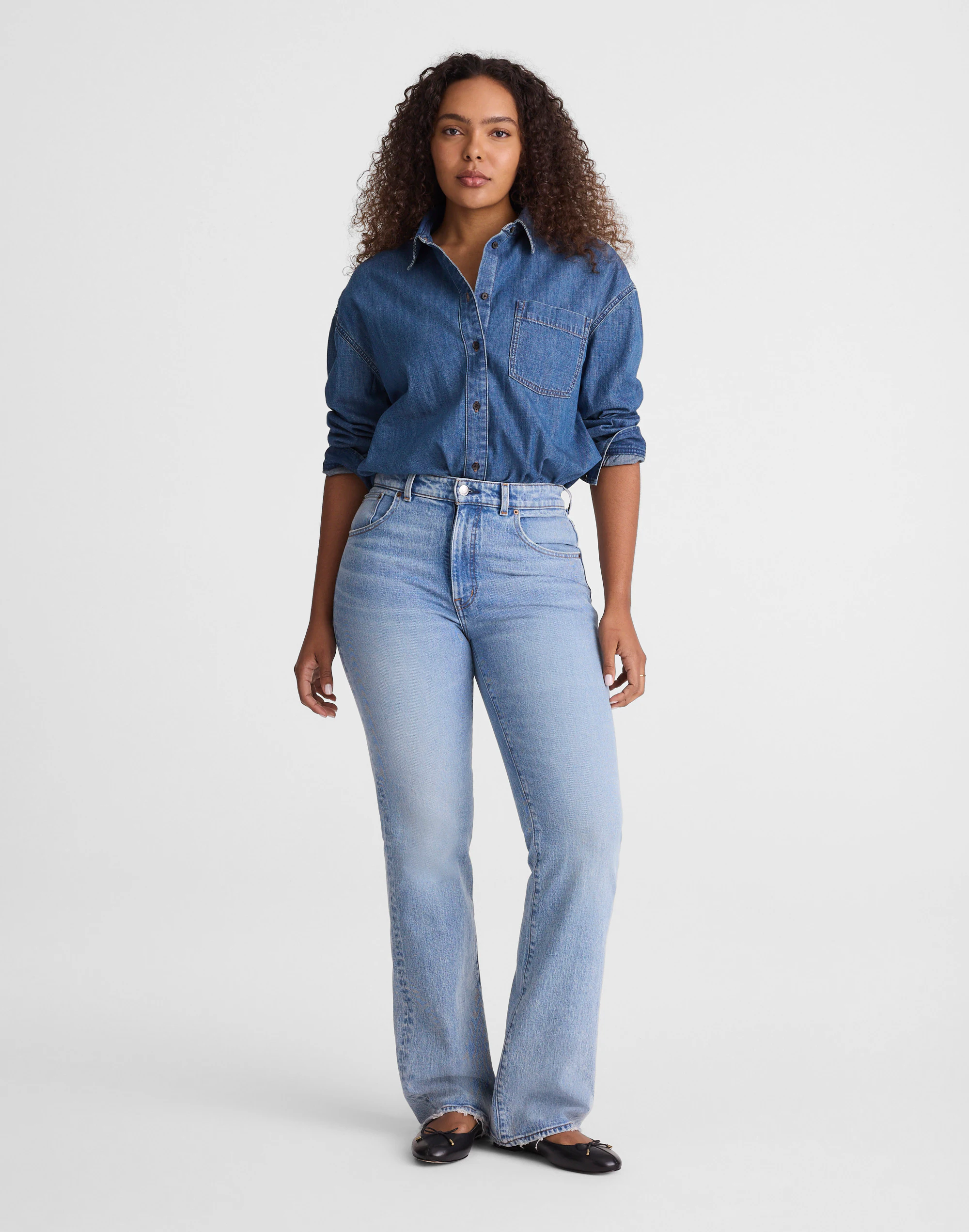 Curvy Relaxed Bootcut Jeans
