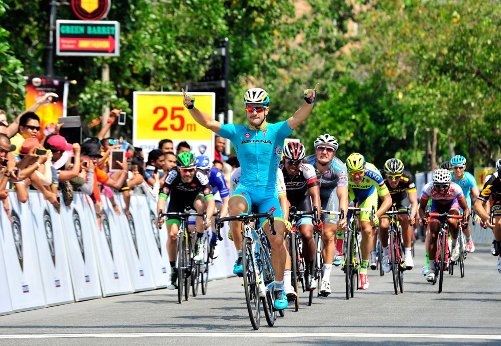 Andrea Guardini (Astana) wins stage 1of the Tour de Langkawi