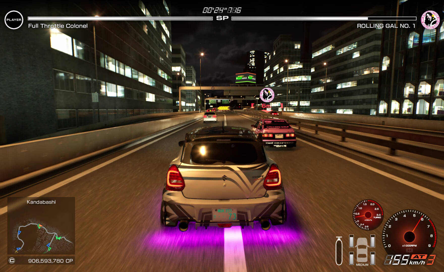A screenshot of the upcoming PC game, Tokyo Xtreme Racer