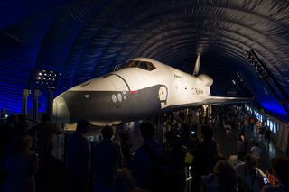 Enterprise Inside New Space Shuttle Pavilion