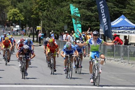 Blaz Bogataj (Slovenia) takes victory.