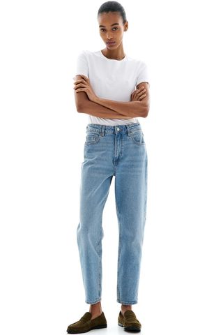 Slim Mom High Ankle Jeans