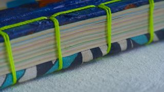 A handmade book, created using the process of book binding