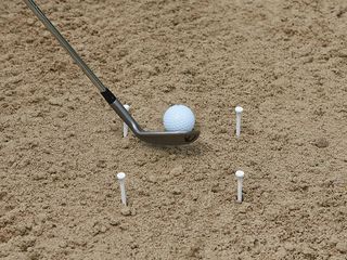 Ged Walters demonstrating the gate drill in the bunker