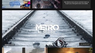 Metro is front and center on the Epic Store, naturally.