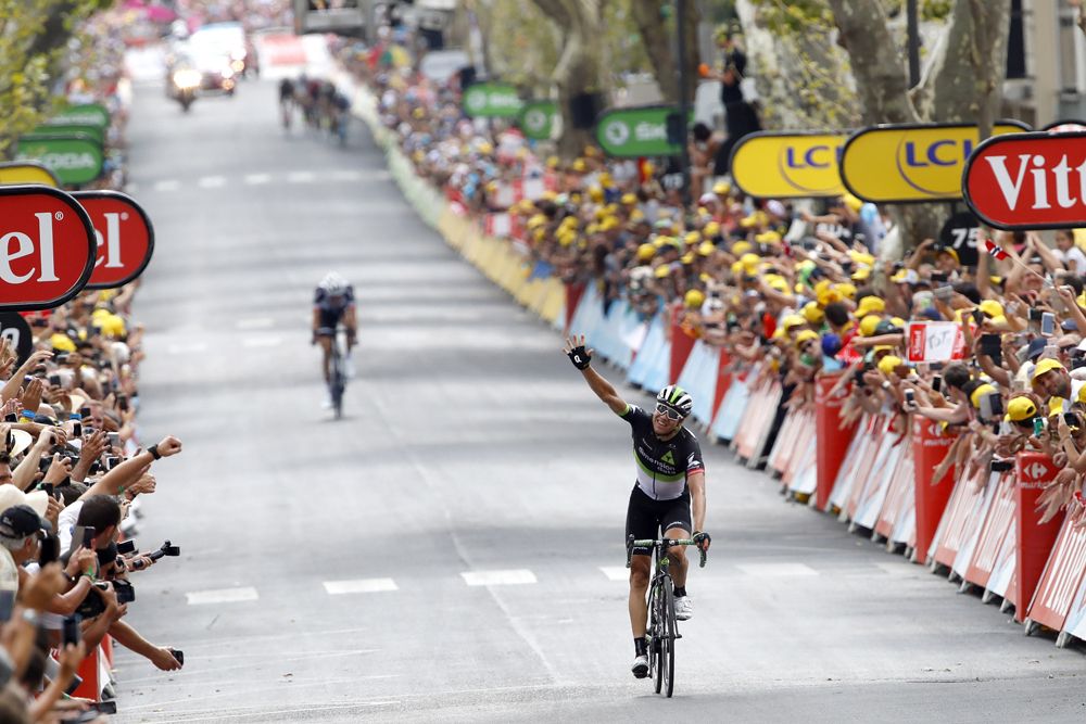 Edvald Boasson Hagen (Dimension Data) wins stage 19 of the 2017 Tour de France