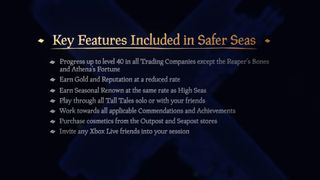 Sea of Thieves Safer Seas update details