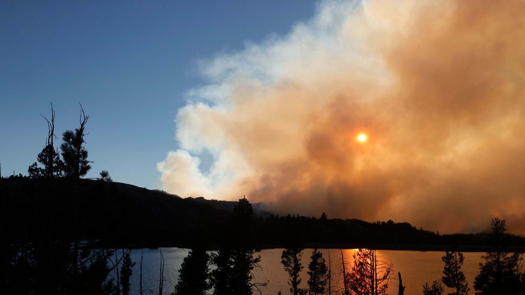 The Caldor Fire in Northern California.