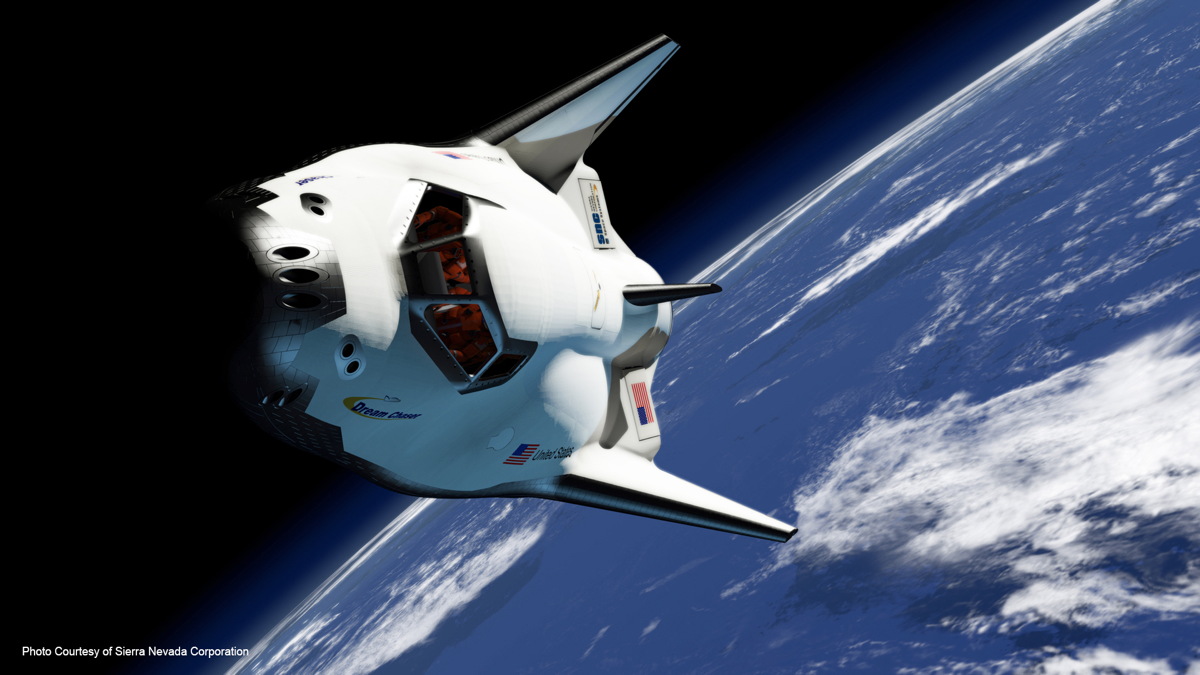 Rendering of Dream Chaser in Orbit