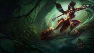 Nidalee - a scantily clad jungle fighter.