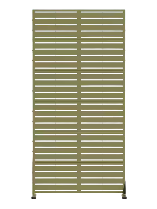 Green Textured Metal Garden Screen