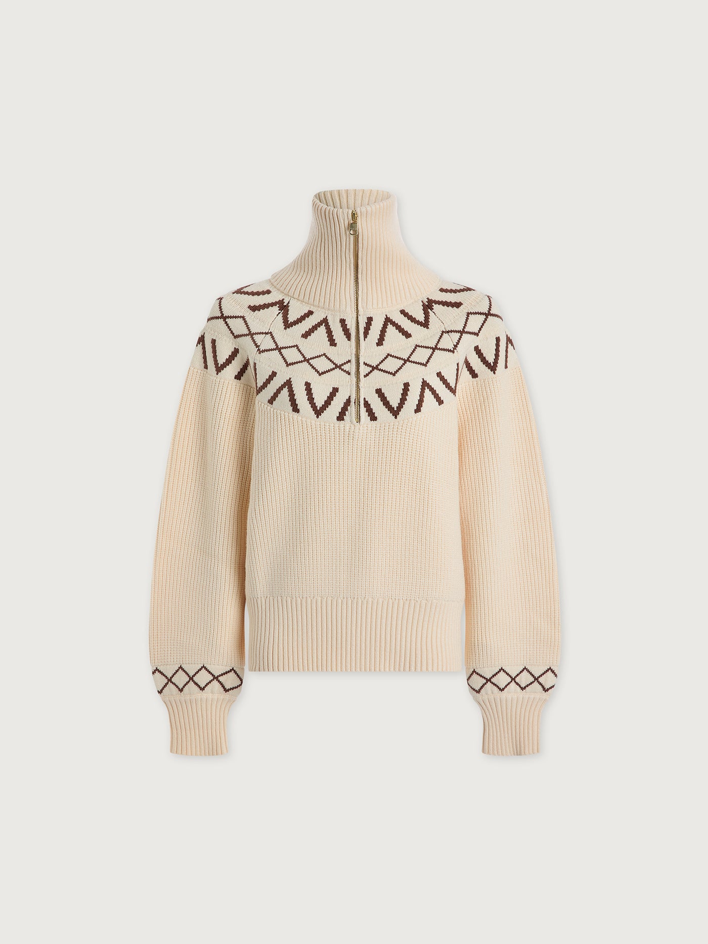 Sigrid Fairisle Half-Zip Knit