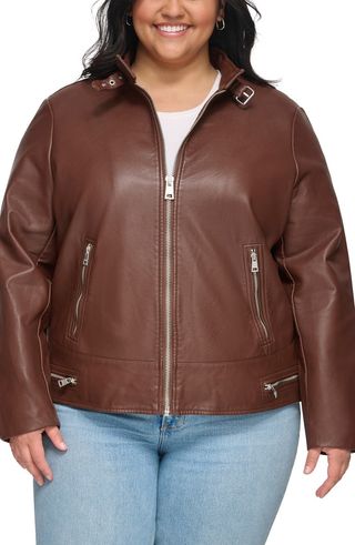 Racer Faux Leather Jacket