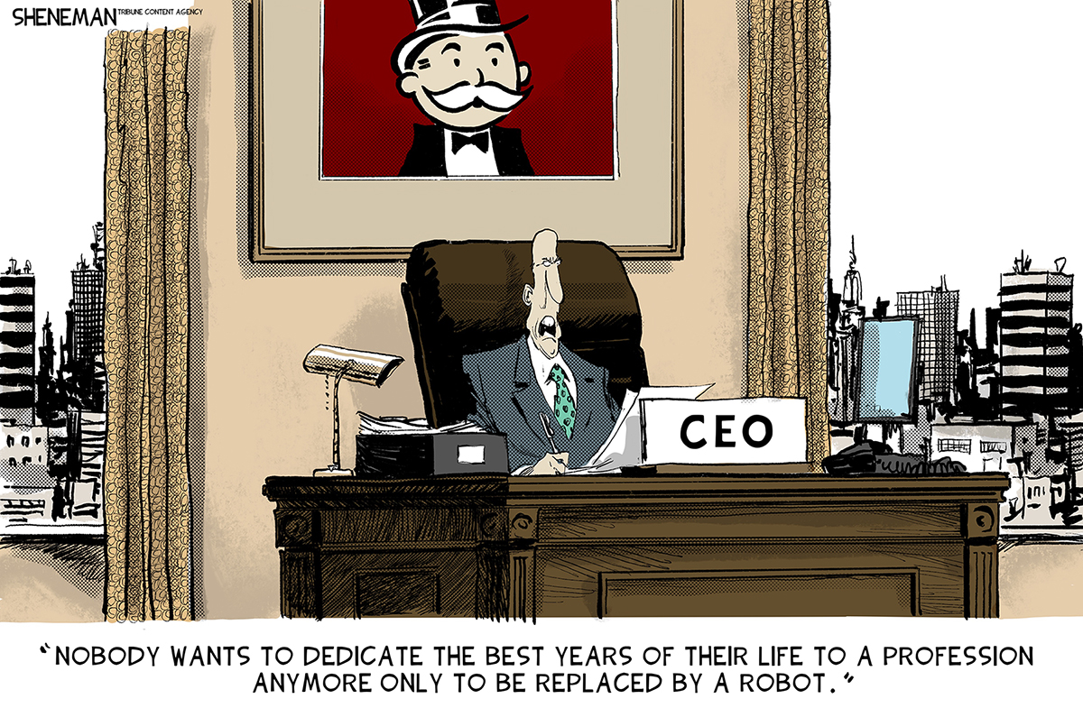 Political cartoon